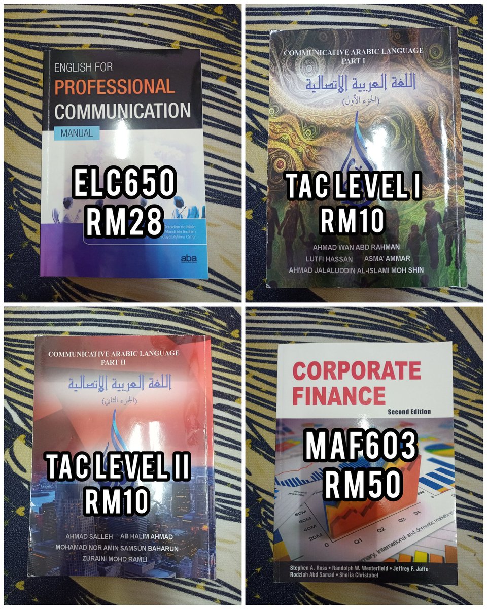huineen's tweet photo. BOOKS TO LET GO📚

ELC650 - RM28
MAF603 - RM50
TAC PART I &amp; II - RM10 each 

@abaccsuitm @SMFPerakaunan @bukusenior https://t.co/pamMGqOMrL