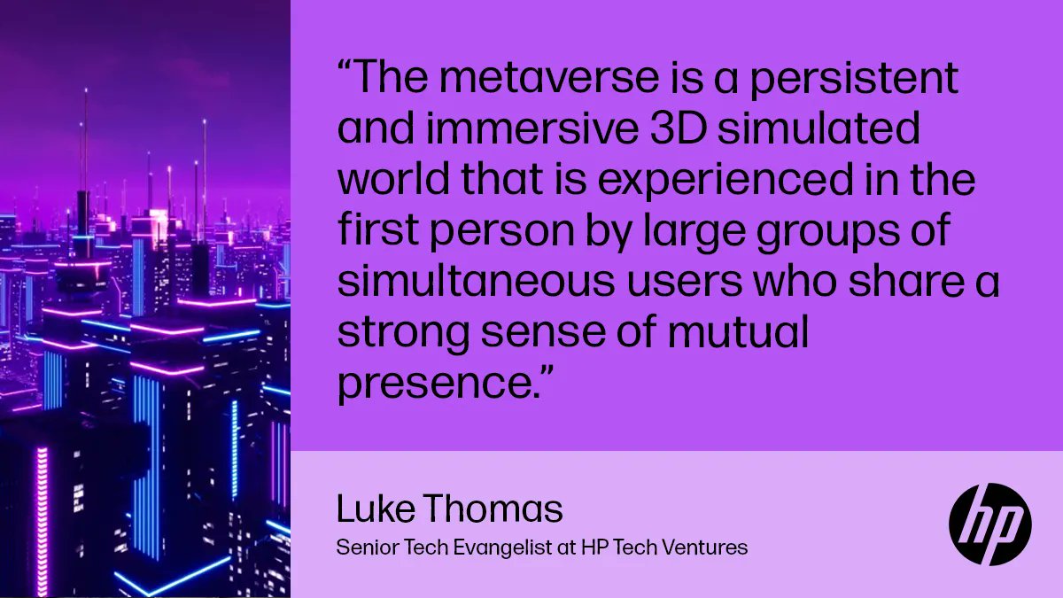 hptechventures's tweet photo. What is the #metaverse, and how could it impact future #venturecapital investments and opportunities?
#VC #FuturecastingbyHP
https://t.co/LAKr3Go98i https://t.co/bJxph62seo