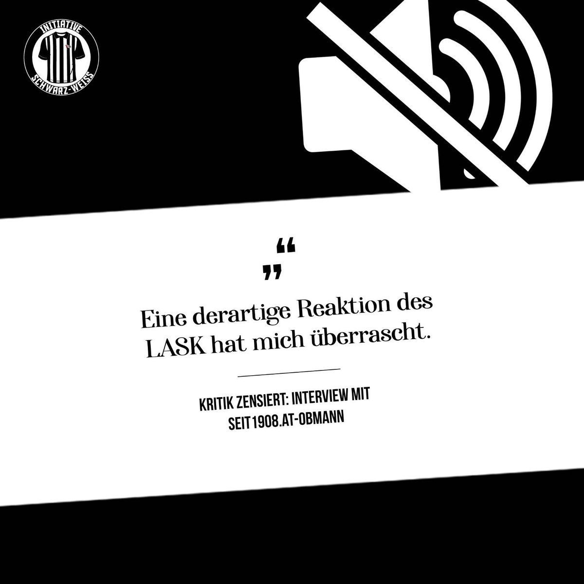 InitiativeSW's tweet photo. Was genau im vom LASK zensierten 1908-Podcast gesprochen wurde, wollten wir von @Seit1908_at -Obmann Julian Grander wissen!

Hier gehts zum Interview 👉https://t.co/BtVDlLqm3t https://t.co/tWjDh4HOQc