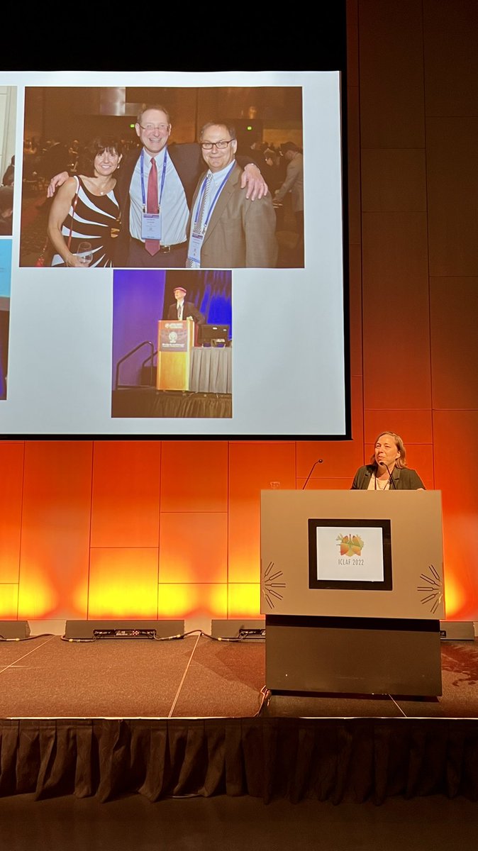 Eickelberg_MD's tweet photo. Another emotional moment #ICLAF2022. The Andy Tager Lecture is given by Prof. Dean Sheppard @UCSF to honor an amazing human and physician-scientist. Wonderful intros by @rsknipe and Joe Lasky @PFFORG. In @KaminskiMed own words: #belikeAndy. https://t.co/pF8cUr6EOv
