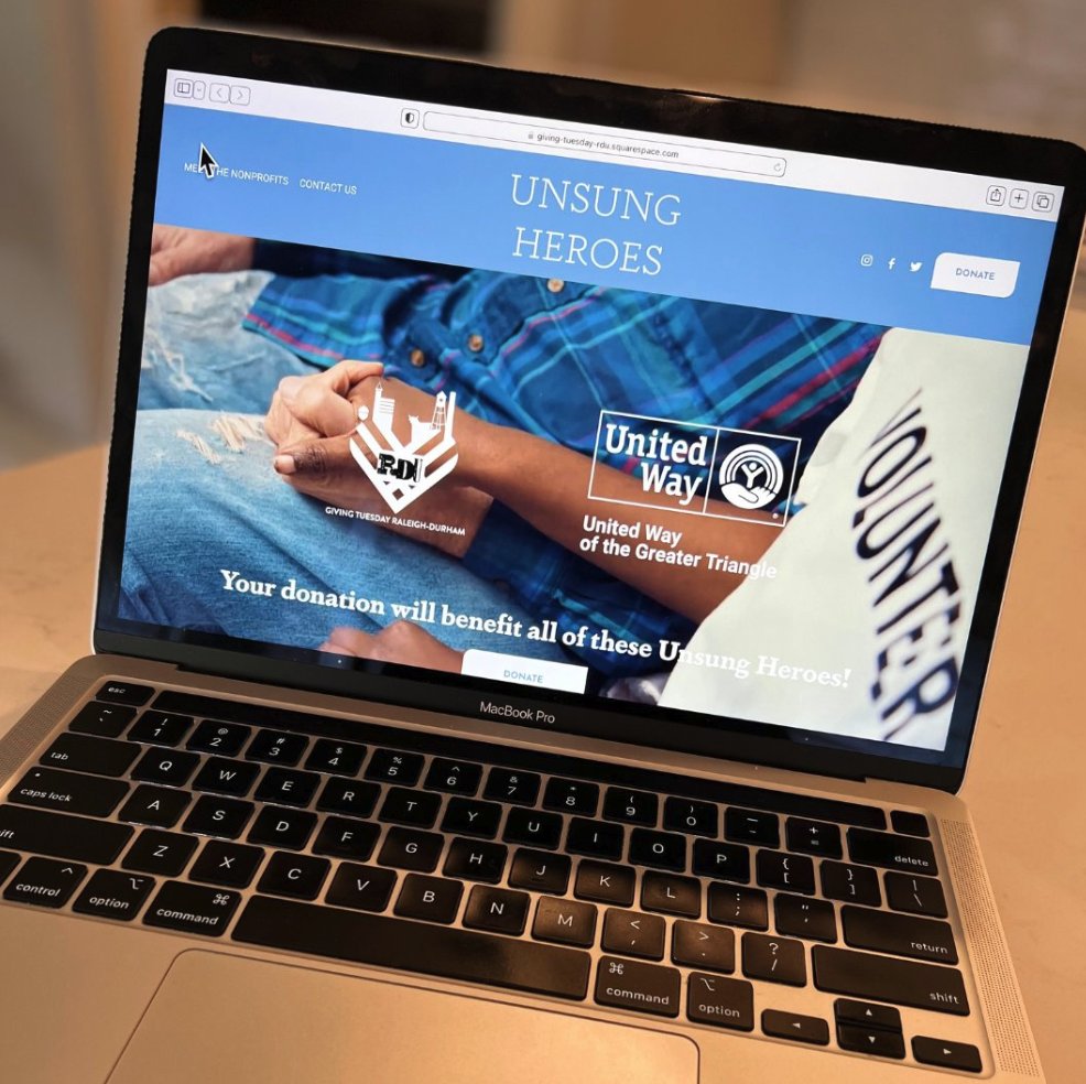 The 2022 GTRDU website is LIVE! givingtuesdayrdu.com Go follow all our 7 #Unsungheroes. 
<a href="/EquityB4Birth/">Equity Before Birth</a>
 @maame_inc
 <a href="/trianglebikes/">Triangle Bikeworks</a>
 <a href="/HeliusNC/">The Helius Foundation</a>
 <a href="/heartsnc919/">HEARTS NC 919</a>
 <a href="/AMIkids/">AMIkids</a>
 <a href="/GrowYourWorldnc/">Grow Your World</a>
 Save the date 11.29.22 #GivingTuesday2022