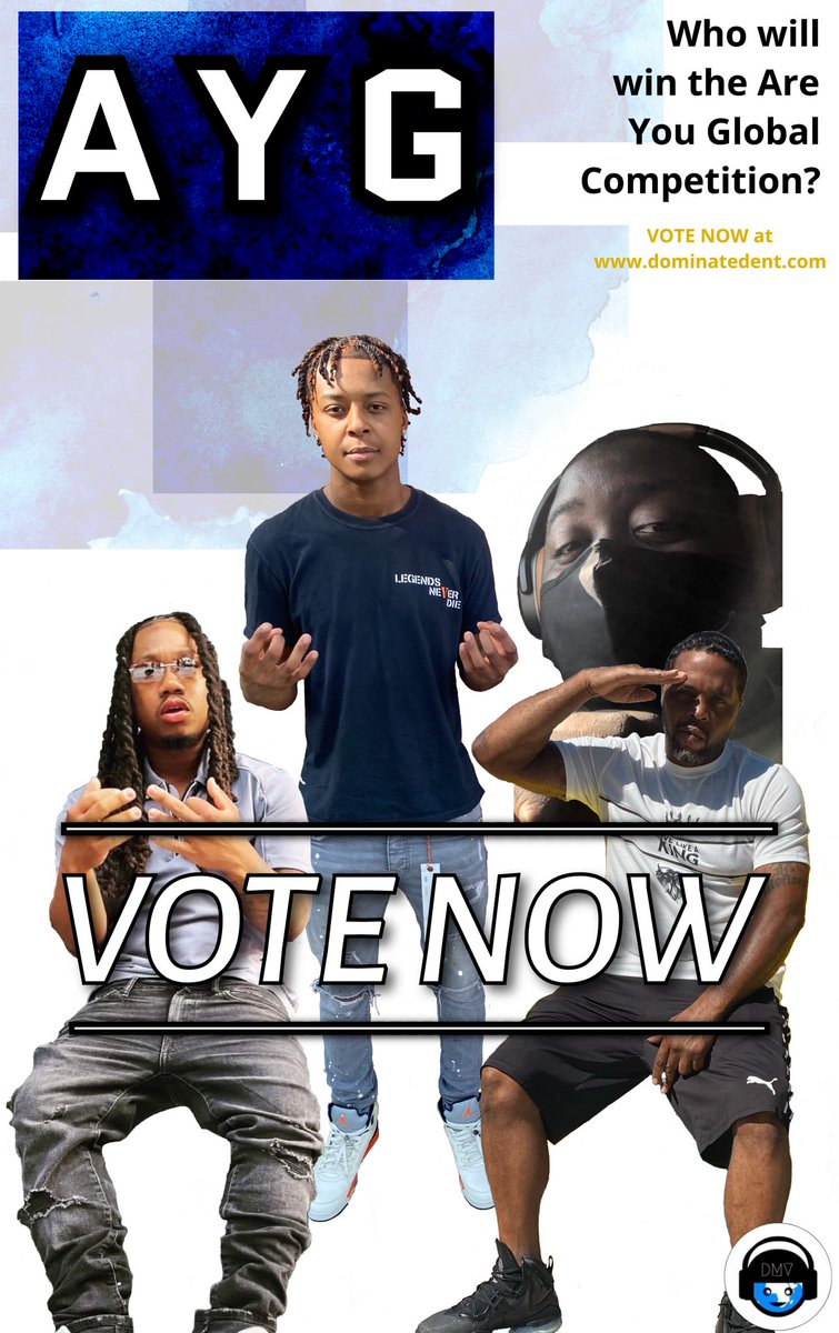 GlobalENT__'s tweet photo. You have until October 7th to choose the official AYG winner!

Go to https://t.co/JFBOvlHVUV and navigate to the AYG Playlist, listen, then make your decision on who made the best track over waytoolost beat!

From there go to the voting page &amp; make your decision!

#newmusic #rap https://t.co/NsZRwCuqYm