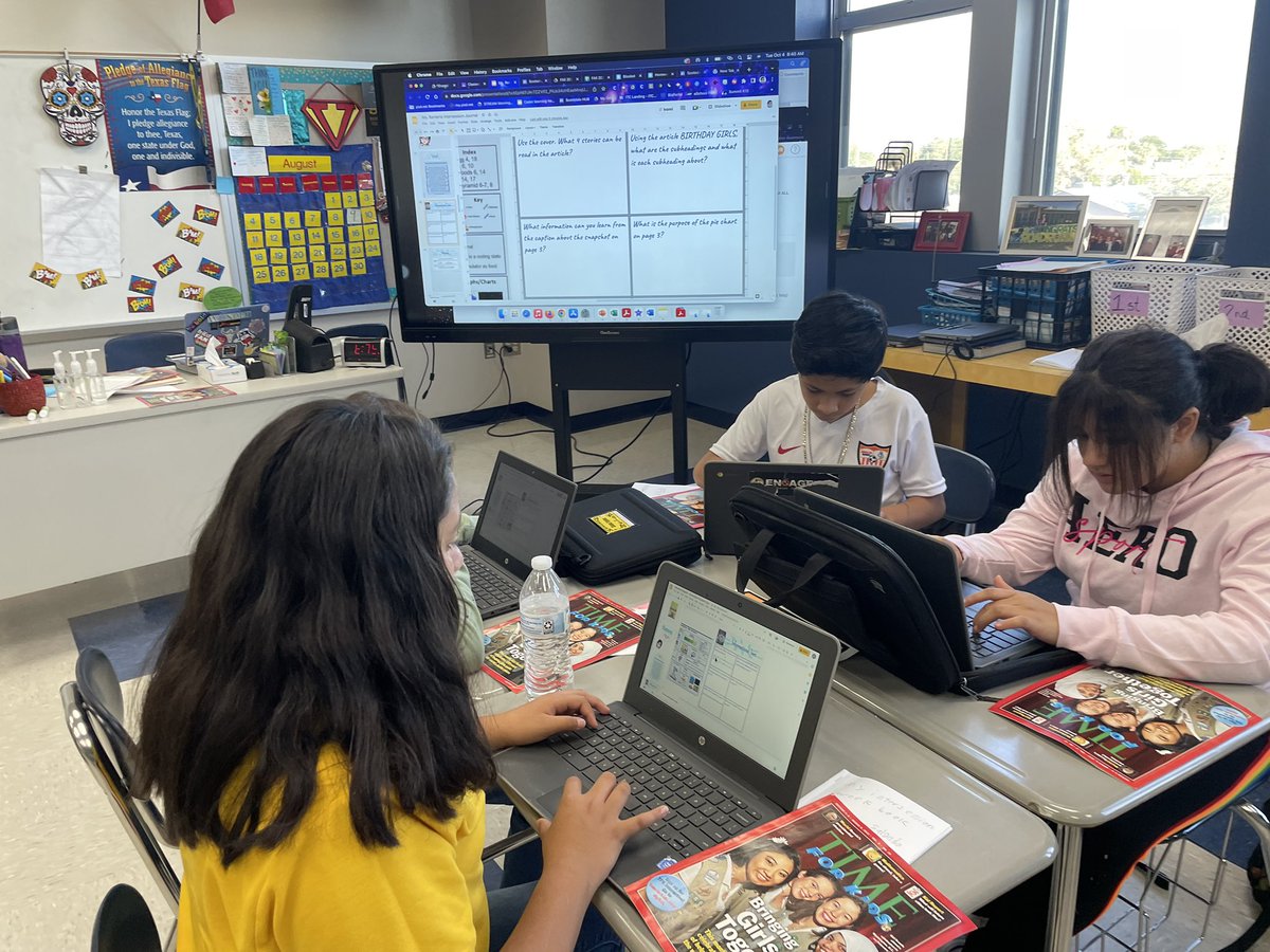 VRenteria_ITT's tweet photo. 5th grade Cadets working on a Text feature scavenger hunt. #CadetsExcel #fallintersession https://t.co/L7lg0XnY4R