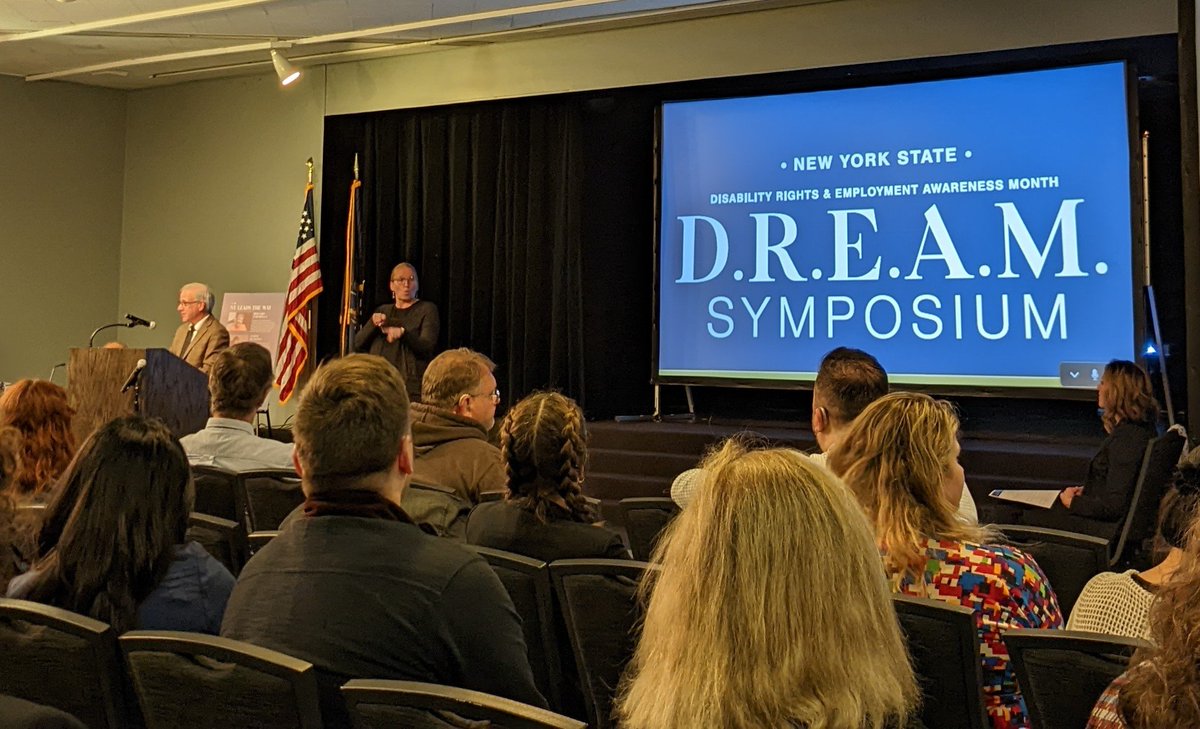 Brad Williams, Executive Director of <a href="/NewYorkStateILC/">New York State Independent Living Council</a> has been awarded the lifetime achievement award at New York's first DREAM Symposium. #NDEAM