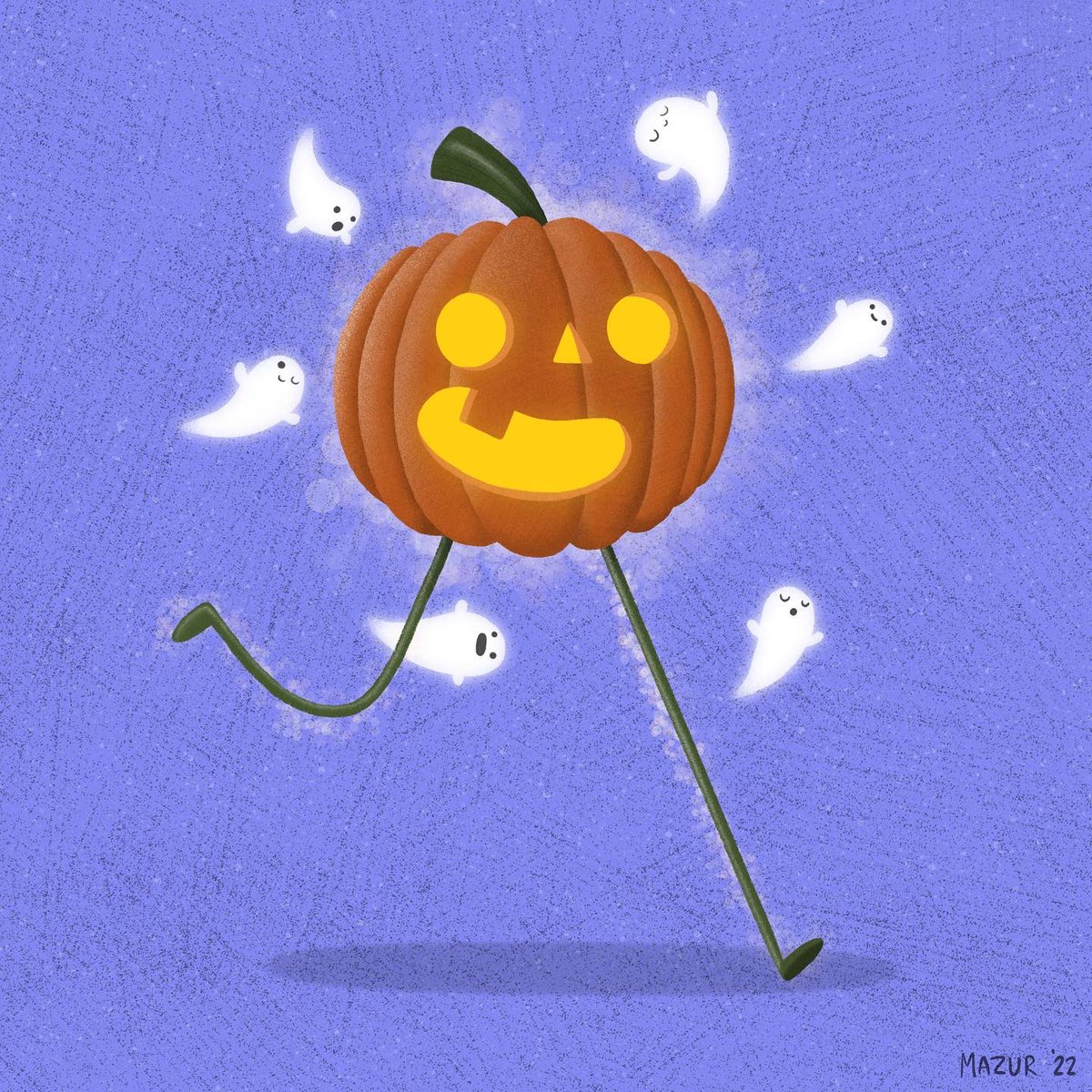 ScaredOfBees's tweet photo. Oh, hey. Itโs October, already. #october #fall #autumn #halloween #pumpkin #jackolantern #ghosts #spooky #fun #booghost #pittsburghillustrators #digitalart #illustration #procreate #ipadpro #applepencil https://t.co/ot94YI2oHz