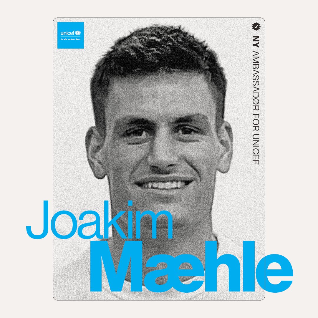 Joakim Mæhle, UNICEF Danimarka'nın yeni büyük elçisi oldu. 👏🏻 😇