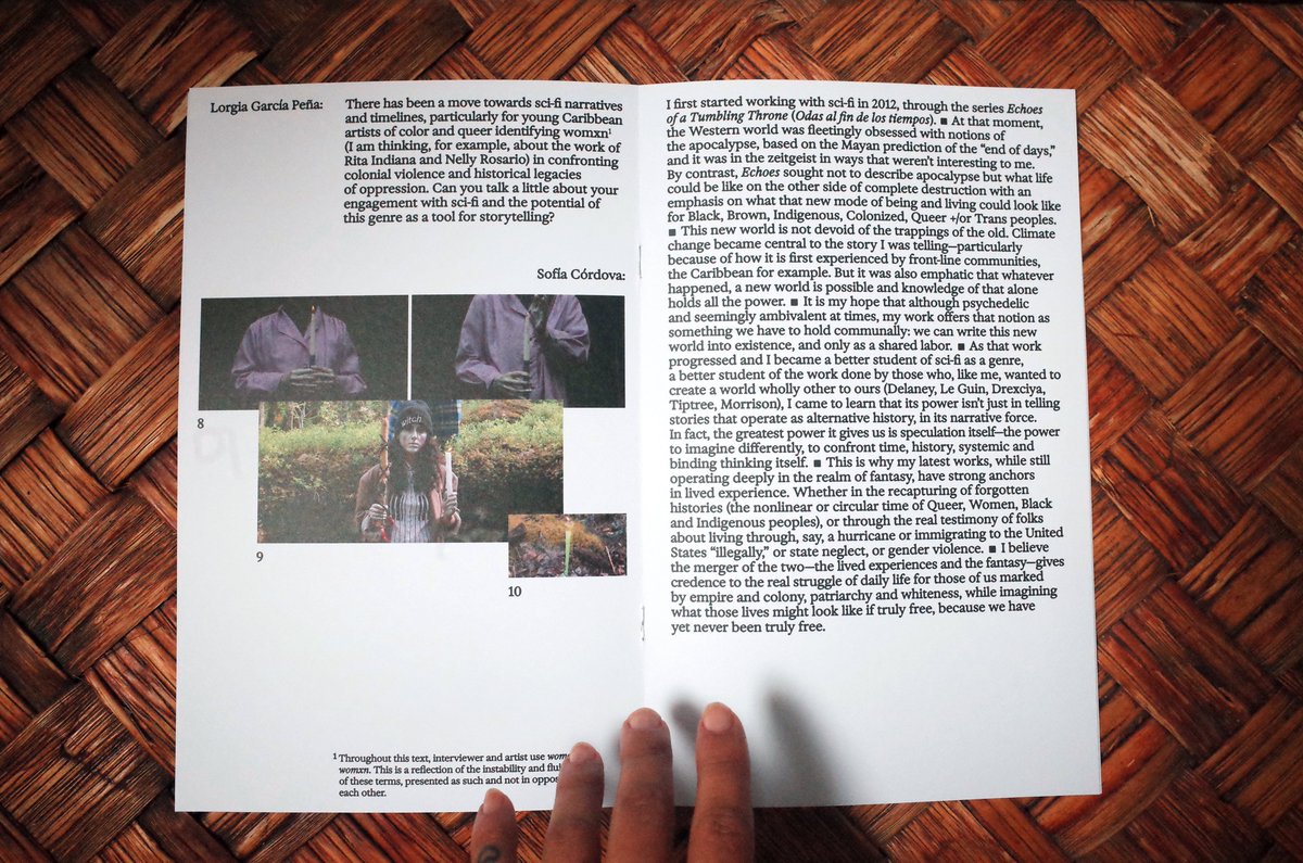 XUXA SANTAMARIA (@xuxasantamaria) on Twitter photo one of my favorite parts of working on Backed Up Into Dawn was getting to make this little booklet. i was lucky enough to get interviewed by powerhouse and fellow AfroAntillana en la lucha, @lorgia_pena ~ rad design by <a href="/EmilyGuez/">Emily Guez</a> one of my favorite parts of working on Backed Up Into Dawn was getting to make this little booklet. i was lucky enough to get interviewed by powerhouse and fellow AfroAntillana en la lucha, @lorgia_pena ~ rad design by <a href="/EmilyGuez/">Emily Guez</a>