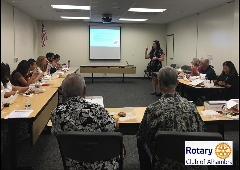 alhambrausd's tweet photo. Several #AUSD managers are #AlhambraRotaryClub members: In September #AUSD hosted #AlhambraRotary's working-lunch meeting at the District office w/ featured speaker Dr. #LeannHuang, Career Technical Educational Specialist, who shared all the  #CTE courses + pathways we offer‼️ https://t.co/GPcUOsYmmT