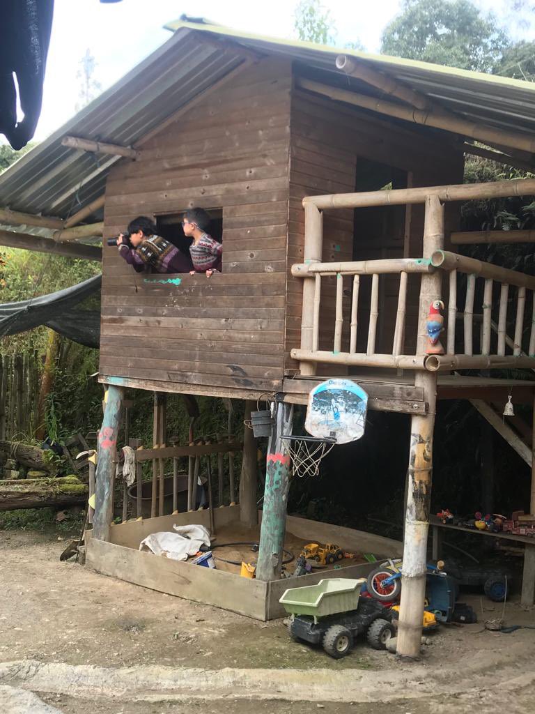 SantuarioLaRana's tweet photo. Foto 1. Suena el fuertemente el canto de una ave. Salen los integrantes del proyecto “Amigos del águila crestada de Fómeque” disparados con la cámara del proyecto a registrarla. 
Foto 2. Resultado de la captura 
#4000CuadrosUnBosque 
@ParquesColombia 
@ferayqui 🧵 1 https://t.co/t8orsmTLFR