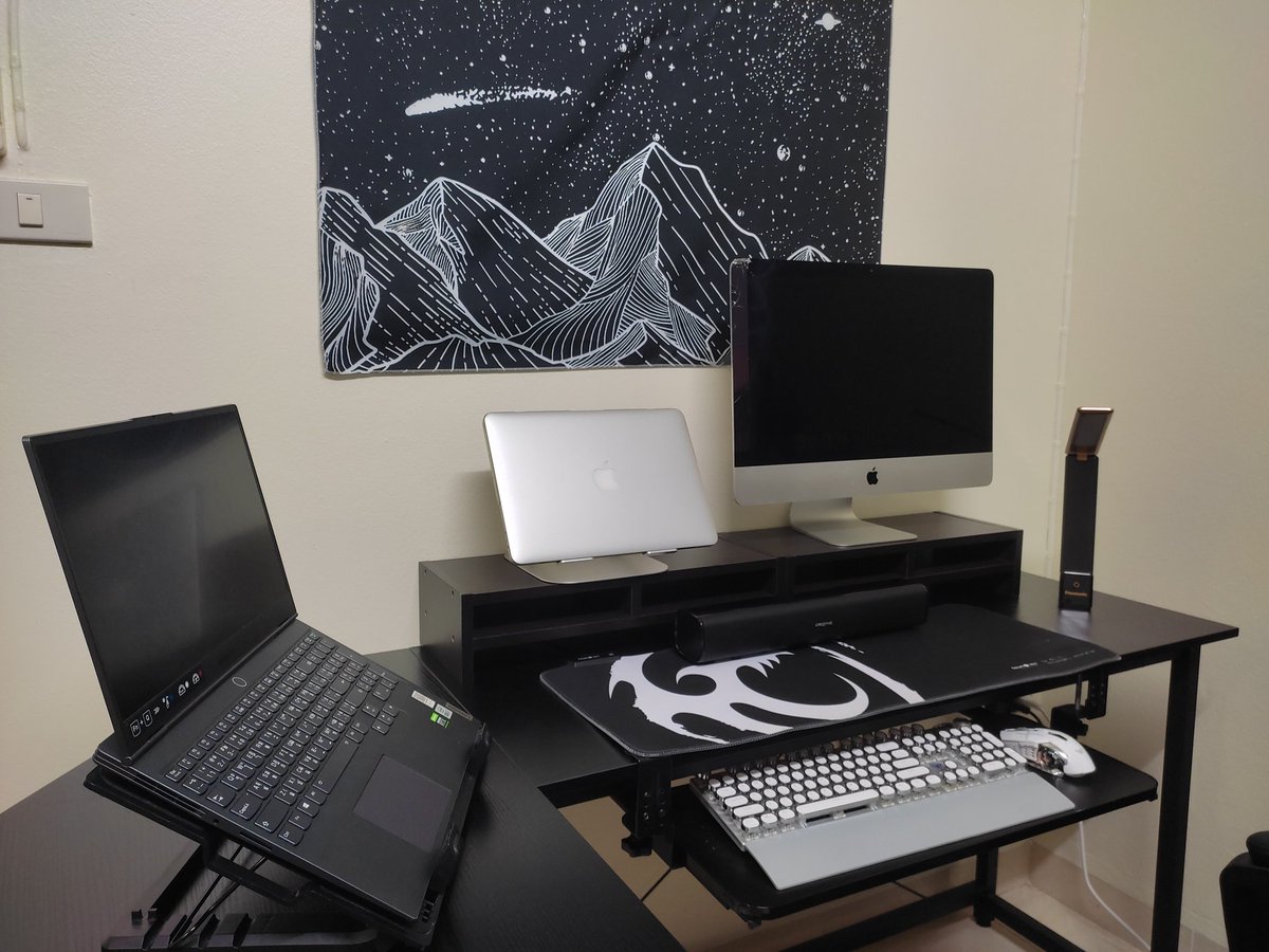 New working table set up