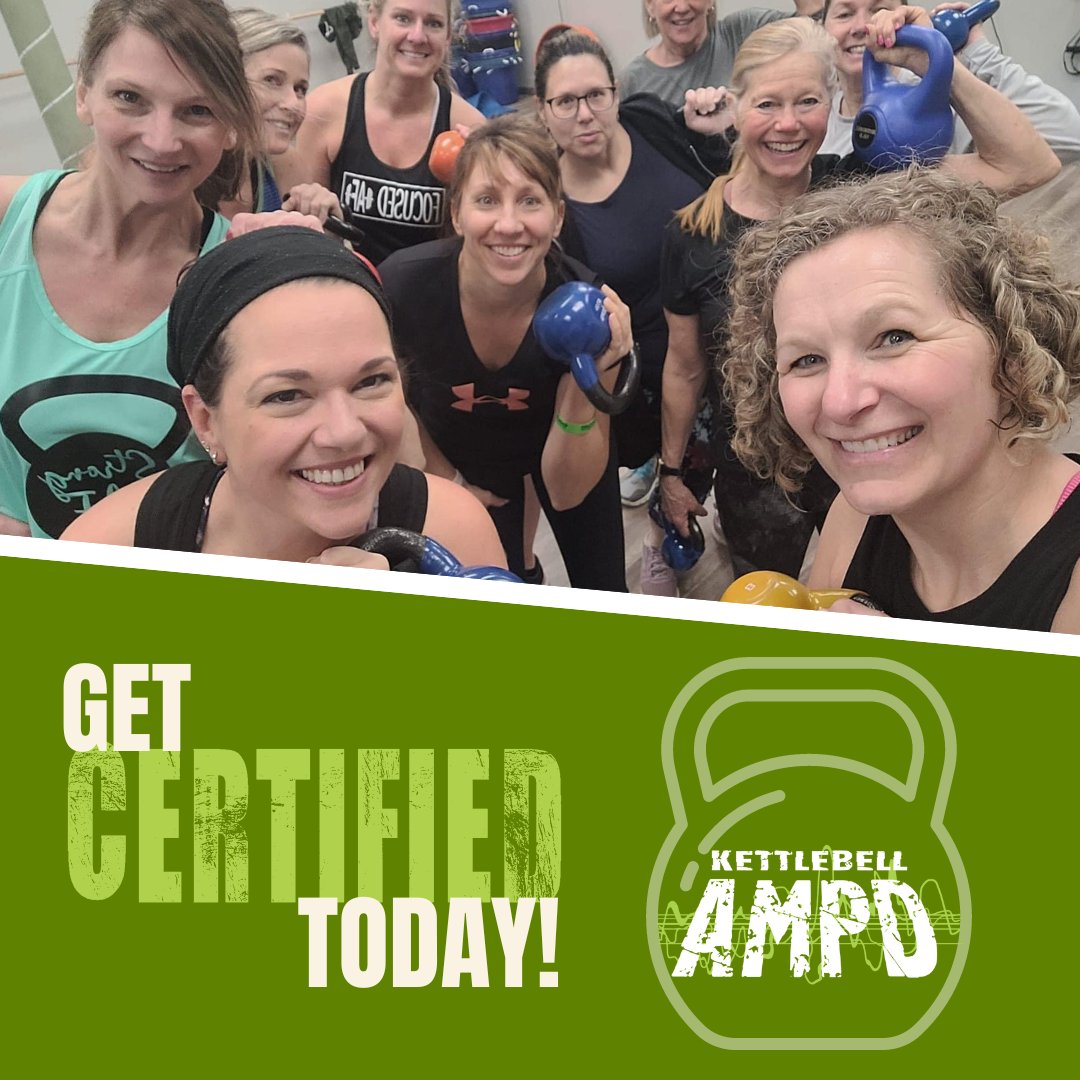 ampdstrong's tweet photo. Are you ready to lead your own #KettlebellAMPD class? We offer 3 different training options to suit your schedule so becoming a certified has never been easier with #AMPDStrong 👉  https://t.co/eT19DFDzUx

#kettlebell #fitnessinstructor #groupfitness #groupfitnessinstructor https://t.co/HGjUuZycRy