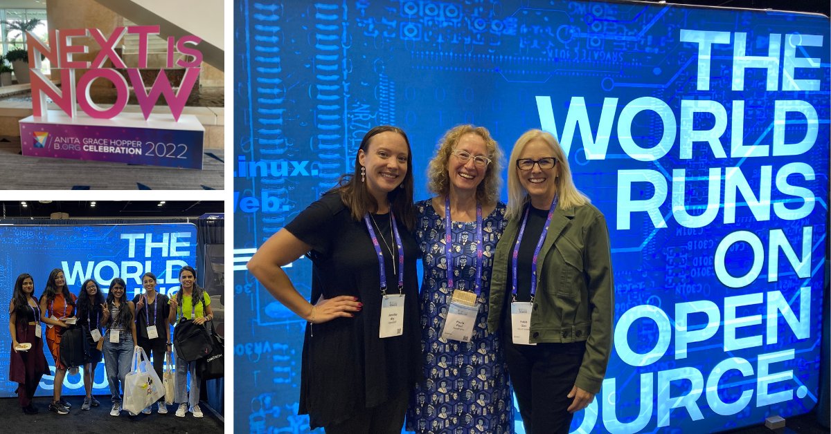 We support & encourage more women and non-binary technologists to get involved and contribute to #opensource projects hubs.la/Q01nVFKH0 Grace Hopper Celebration #GHC22 @AnitaB_org @linuxfoundation @Hyperledger @CloudNativeFdn @risc_v @theopenssf @openjsf @LF_Training