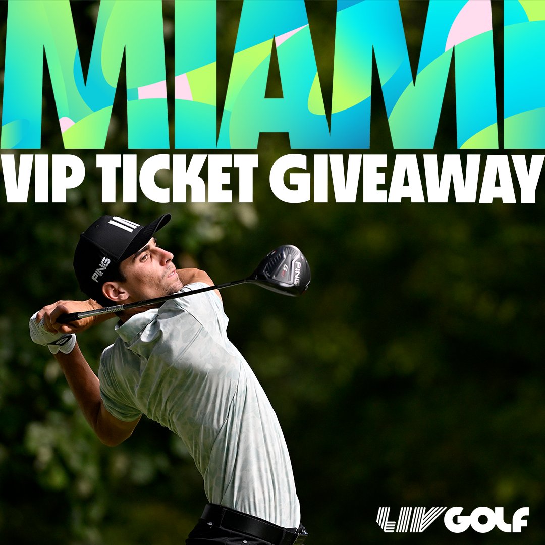 livgolf_league's tweet photo. 🚨 TICKET GIVEAWAY 🚨
 
We’re giving you and a friend the chance to win FREE all-inclusive VIP tickets to our Team Championship in Miami October 28-30.

Click here to enter: https://t.co/b7Awg28wdy

Reply and tag the friend you'd bring if you win.

#LIVGolf #LIVGolfMiami https://t.co/H2uYfibjh6