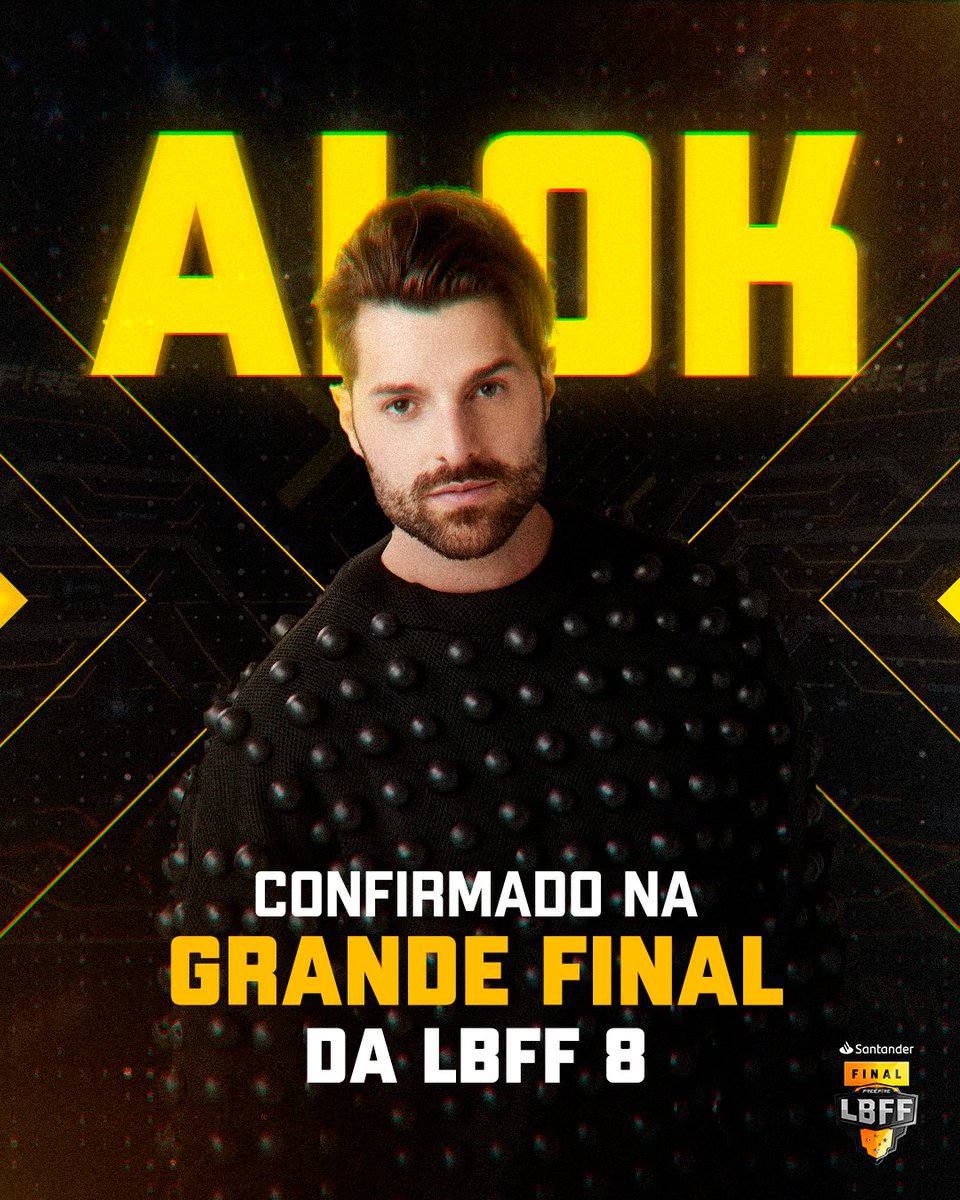 Tá sentindo a energia? 👀🪄

O palco da #LBFF vai ficar pequeno! Depois de quase três anos, o <a href="/alokoficial/">Alok</a> voltará aos palcos do Free Fire com o show de abertura da GRANDE FINAL da #LBFF 8. 

A gente se vê no dia 15/10.