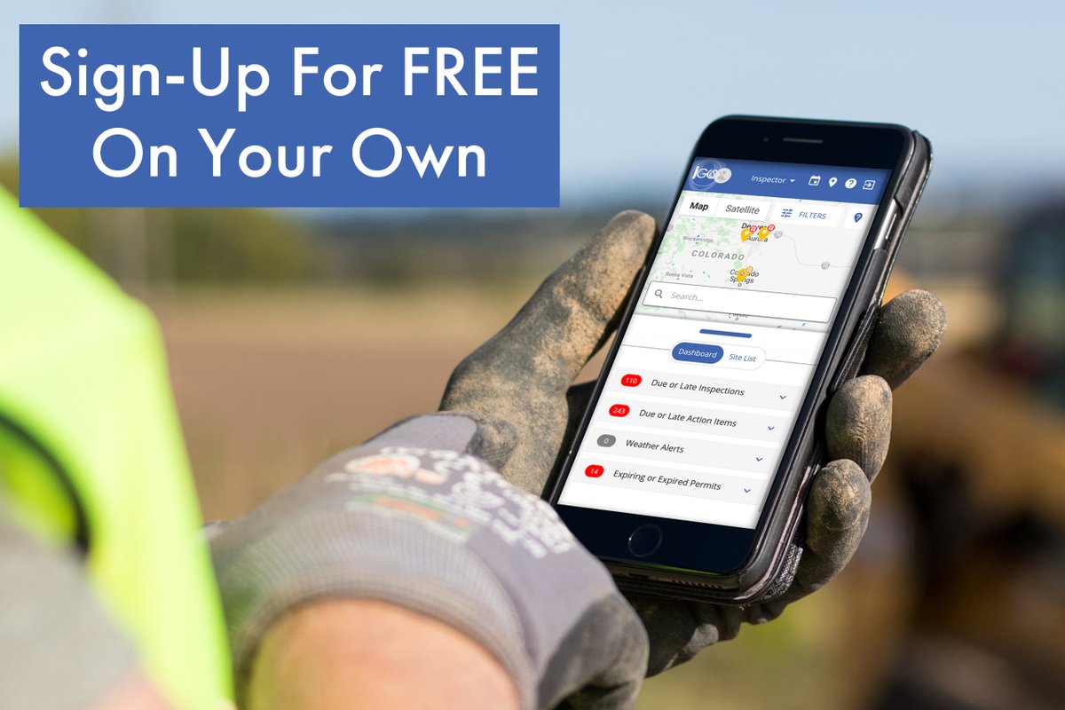 compliance_go's tweet image. ComplianceGO is the only stormwater inspections management software that you can sign up for a free 90-day trial without ever talking to anyone. You can try the best software in the industry at no cost to you, no credit card information required! Try it out today!

#compliancego