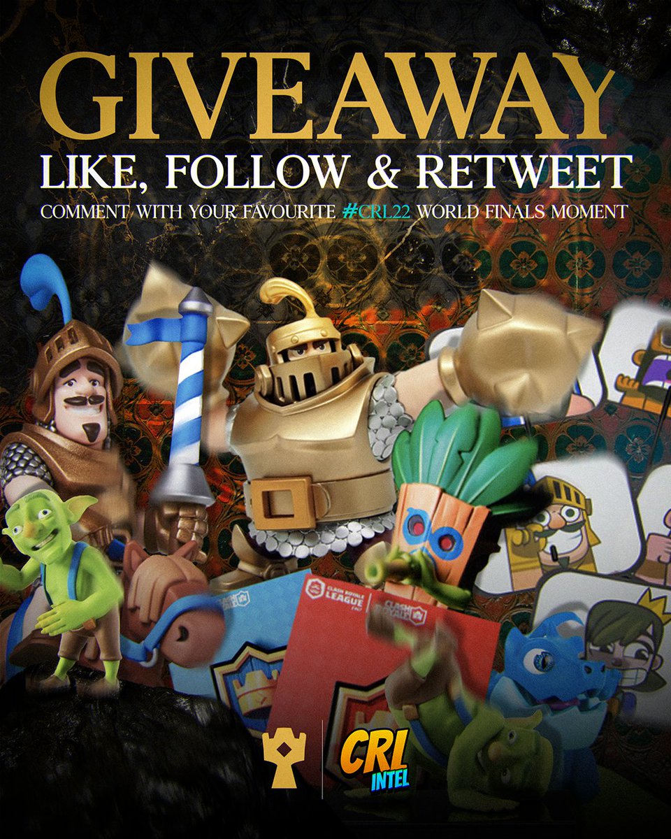 Do you want to win some CRL merchandise? 🎁

Follow <a href="/CRLIntel/">CRL Intel</a> ✅
Like &amp; RT this tweet ❤🔄
Vote bit.ly/CRLAwardsVote 🗳
Comment your favourite #CRL22 World Finals moment 💬

#CRLAwards
