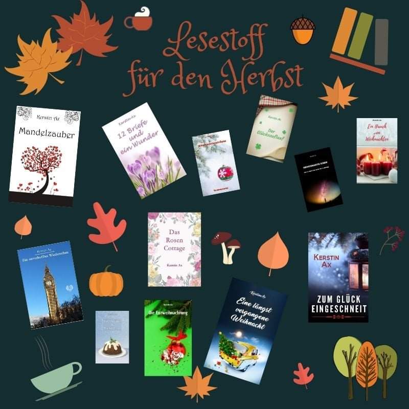 KerstinAx82's tweet photo. #Lesestoff für den #Herbst! 🍁📚 

Meine #Bücher sind erhältlich als #ebook und #Taschenbuch.

#lesen #Reading #KindleUnlimited #Kindle #tolino https://t.co/uS4CGBVXwx