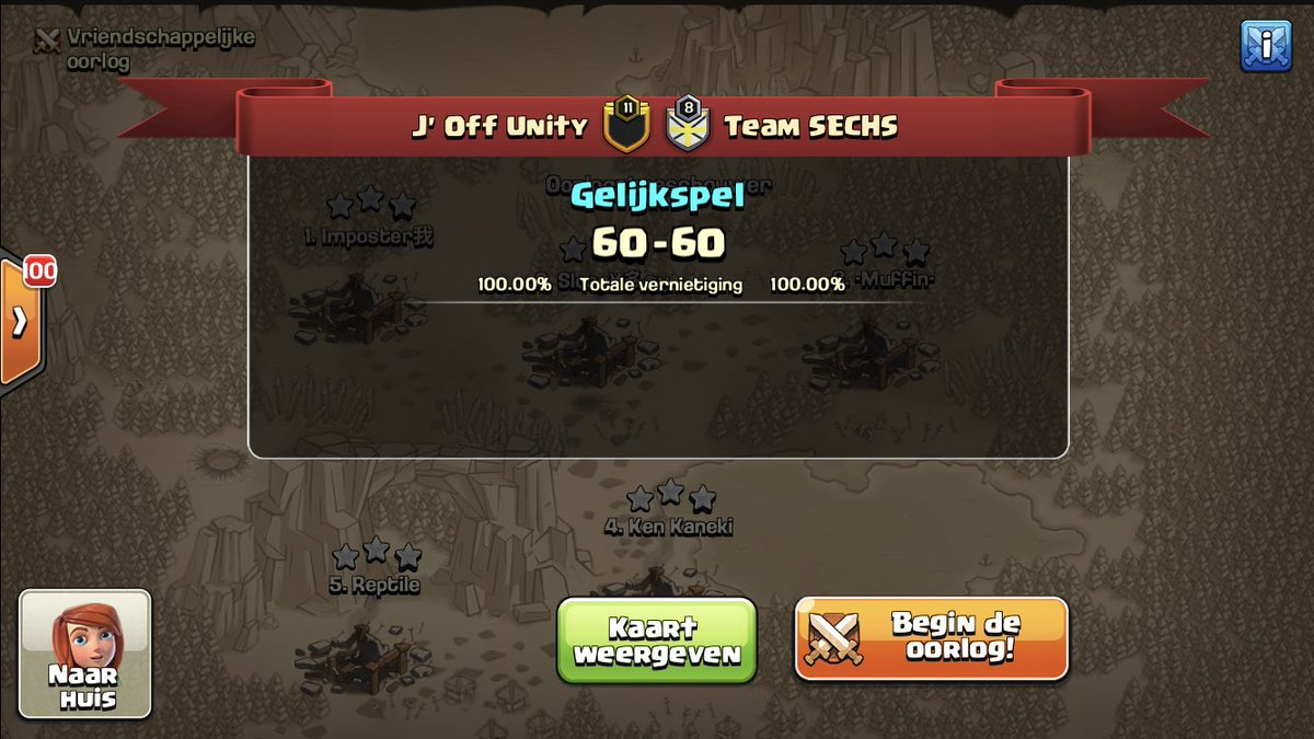 Win in <a href="/champwarleague/">Champions War League</a> elite week 2 🔥

Draw in <a href="/wcl_warriors/">WARRIORS CHAMPIONS LEAGUE</a> elite week 4 🔥

Ggs <a href="/TeamSECHS/">Team SECHS</a> 💪💯
#JOFFWIN #JOFFGODWIN