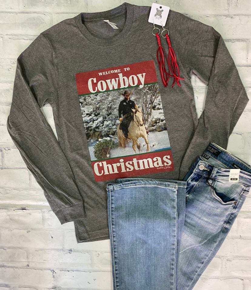 RanchSwag's tweet photo. Welcome to Cowboy Christmas 🤠🎄

Detail: | LAT | Gray | LS | 34-38 |

#Cowboy #cowboychristmas #merrychristmas #christmas2022 #ranchswag #ranchswagdesigns #ranchswagnation https://t.co/9VSuMa8y87