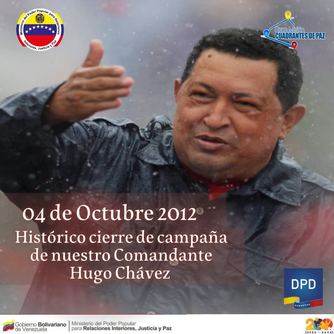 DPDARAGUA1's tweet photo. #4Oct| #DPDOficial | #Efemerides
Desde la Dirección General de Prevención del Delito celebramos los 10 años del cierre de campaña del Comandante Hugo Chávez, dónde más de 7 avenidas fueron desbordadas de amor y esperanza.
#SomosPrevención
#RostrosDeMiPueblo https://t.co/HLvLO5YZzO
