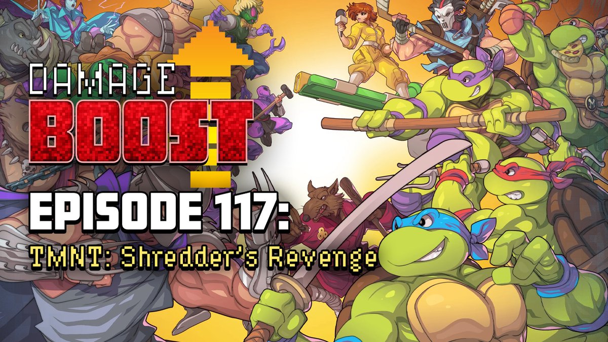 ATH_Podcast's tweet photo. This week on @Damageboostpod @brokhollidayDB and Joel from @SuperGGRadio team up once again to talk about the retro love letter that is TMNT: Shredder's Revenge.

Listen Now, Dude!
https://t.co/dNIkEAMxaE

#DamageBoost #TMNT #Turtles #ShreddersRevenge https://t.co/BxJWh9b86m