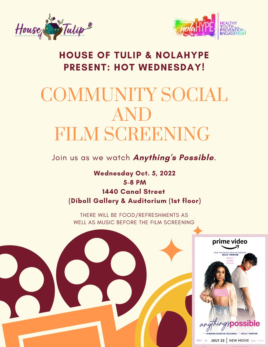 Please join us tomorrow!!! Free and everyone is welcome!!!!

Food and drinks will be available! 
<a href="/nolaHYPE/">nolaHYPE</a>
