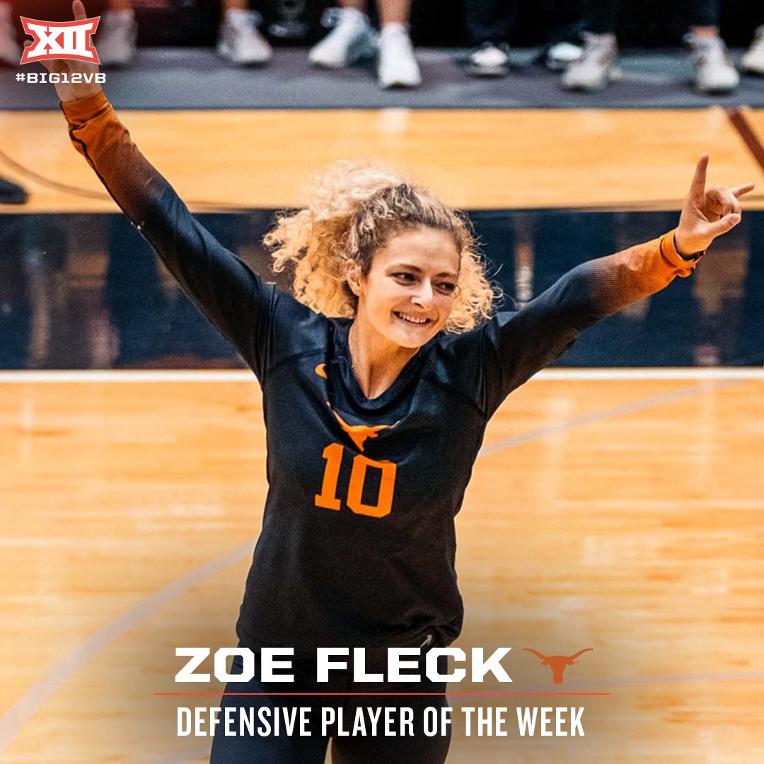 Big 12 Conference on X: 🏐 #Big12VB Defensive Player of the Week