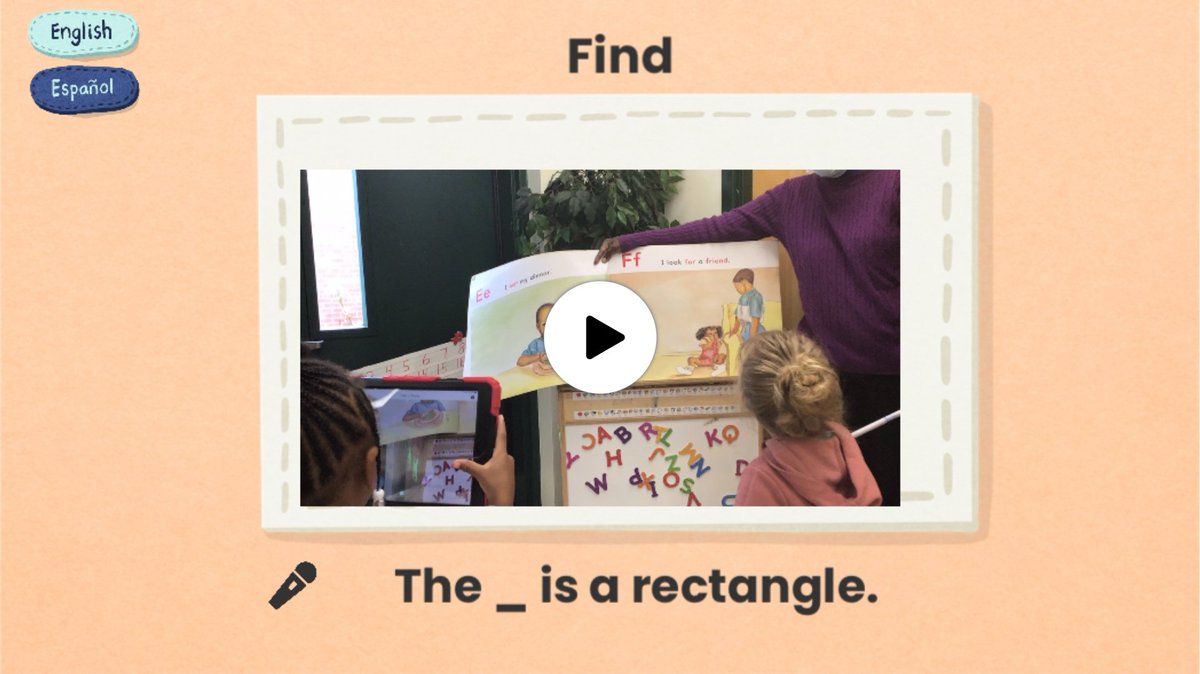 ECCITC's tweet photo. I got to co-teach my first #SeesawLesson today at @marshallelc1 . Our #PreKRocks student learned and practiced finding Rectangles together with this Math Meadow Lesson. Then they got to complete their own Rectangles activity using the 📷 and 🎤! https://t.co/aym5ktqu9c