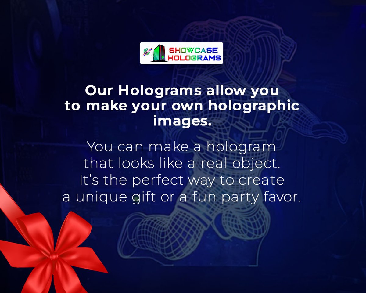 ShowcaseHologr1's tweet photo. Hologram is the perfect gift for your friend π
#tech #holograms #cyberpunk #future #gaming #gamingpc #pcgamer #pcsides #pccase #computers https://t.co/kgYfPKM2jS