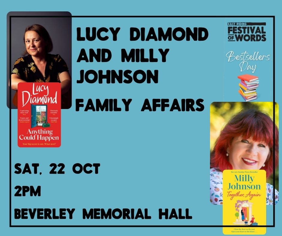 📖Lucy Diamond and Milly Johnson - Family Affairs Milly Johnson and Lucy Diamond come together to talk about their latest creations ‘Together Again’ and ‘Anything Could Happen’ respectively. @LDiamondAuthor @millyjohnson orlo.uk/Festival_of_Wo… #FOW22