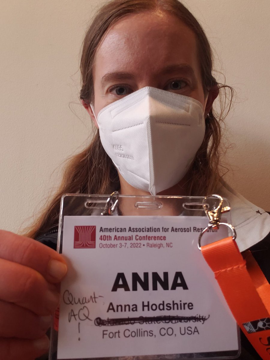 AirHods's tweet photo. I'm here @AmericanAerosol !! And apparently haven't updated my affiliation in a few years #AAAR2022 https://t.co/m7l6lyxTch