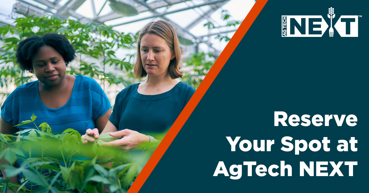 DanforthCenter's tweet photo. β β β This is your sign to stop what you're doing and register for #AgTechNEXT "Reinventing a Food System in Crisis". Gain knowledge from leaders on #tech, #trade, #finance and #talent: https://t.co/TGA3jbjQb4 https://t.co/zycmIhMAa3