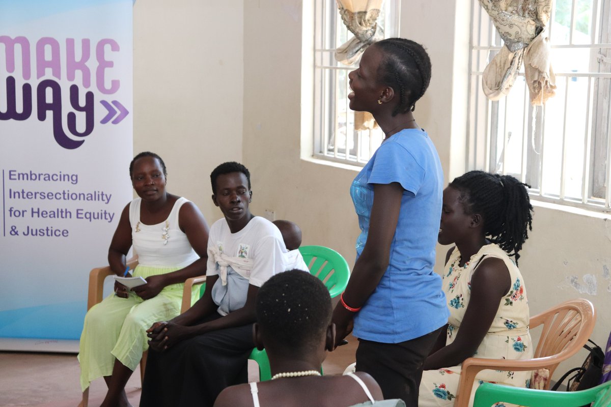 awacuganda's tweet image. Wth support frm #MakeWayProgramme, we started the 2nd day of our intersectional community scorecard on health facility SRH svces provided to minoritized youths w/ compounding vulnerabilities in Terego. Youths are also identifying their SRHR priorities critical to their wellbeing.