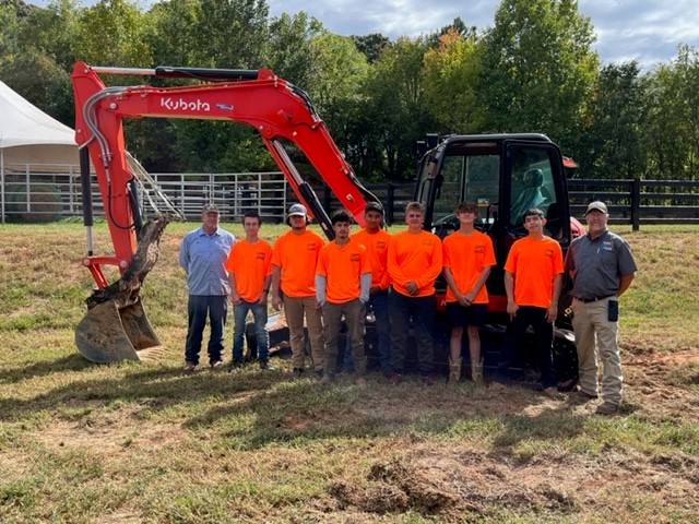 Thank you to Kubota for donating this Excavator to the Trades in Training Program for operating heavy equipment. Great opportunity for our students! #CTAE #partnersineducation #kubota #hall_schools