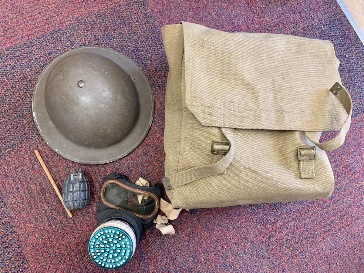 P7Dunbar's tweet photo. One of the pupils in P7F brought in some primary sources of information from WWII for the class to look at today. There were lots of great discussions that took place from this😁 #WWIItopic #primaryinformation #ARCH https://t.co/tgmmbI1zzo