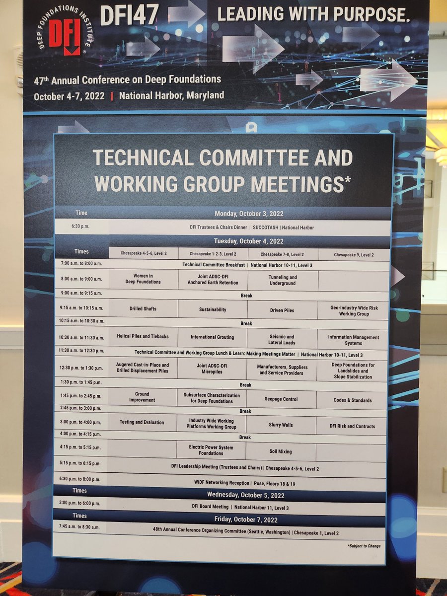 conte_company's tweet photo. Matt Conte lead his first meeting as the new Chair of the Helical Pile and Tieback Committee this morning! #DFI #deepfoundations #helicalpiles 
@DFI_Tweets https://t.co/t6LApABlJ4