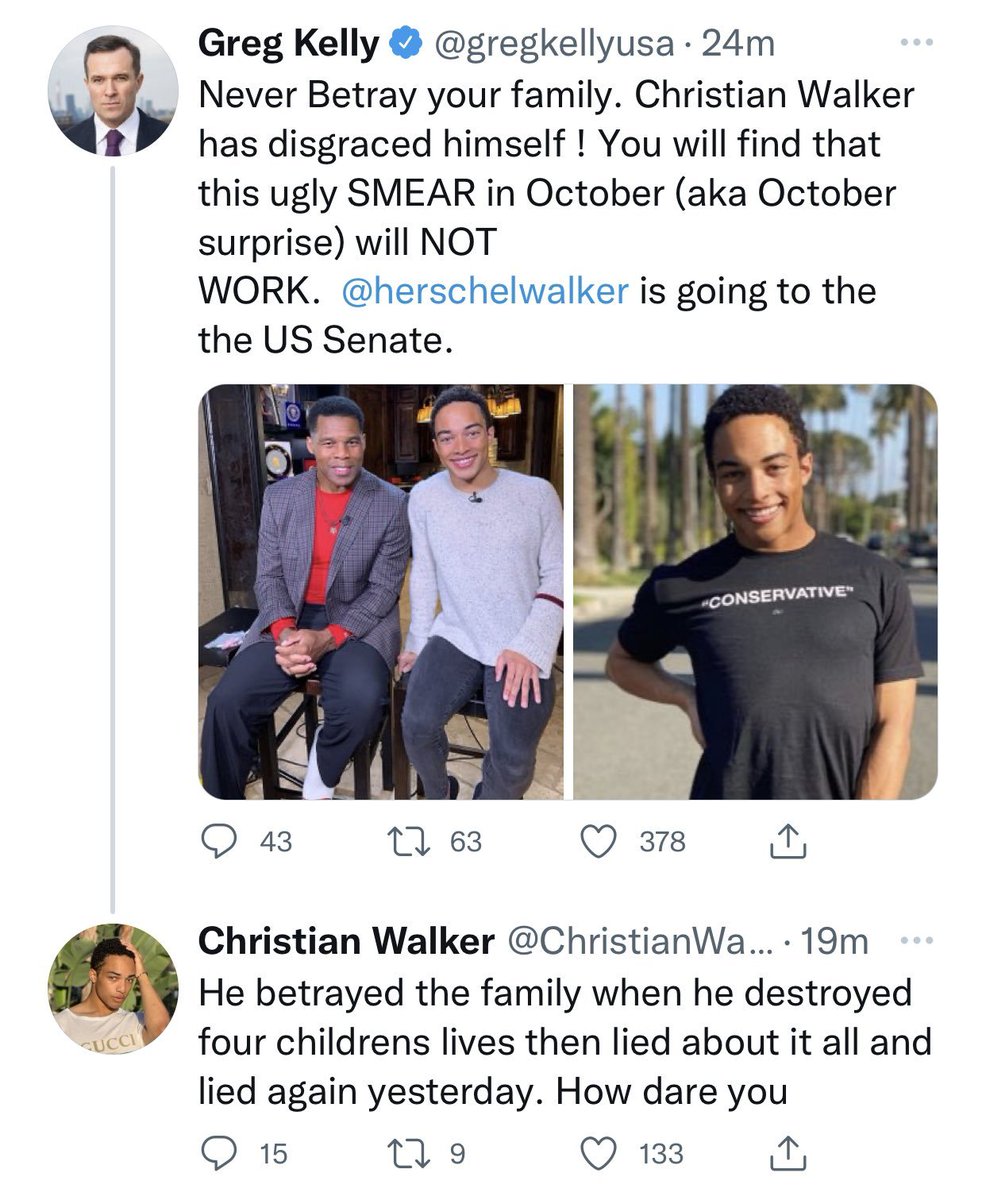 D Villella❄️🇺🇸 🦅 (@dvillella) on Twitter photo <a href="/ChristianWalk1r/">Christian Walker</a> “For the people on the left to act like I’m responsible for all of the things he has done…”
No, Christian, people on the left hold your daddy responsible for the things he has done and for his hypocrisy.
The people attacking YOU instead of your dad are on the right. <a href="/ChristianWalk1r/">Christian Walker</a> “For the people on the left to act like I’m responsible for all of the things he has done…”
No, Christian, people on the left hold your daddy responsible for the things he has done and for his hypocrisy.
The people attacking YOU instead of your dad are on the right.