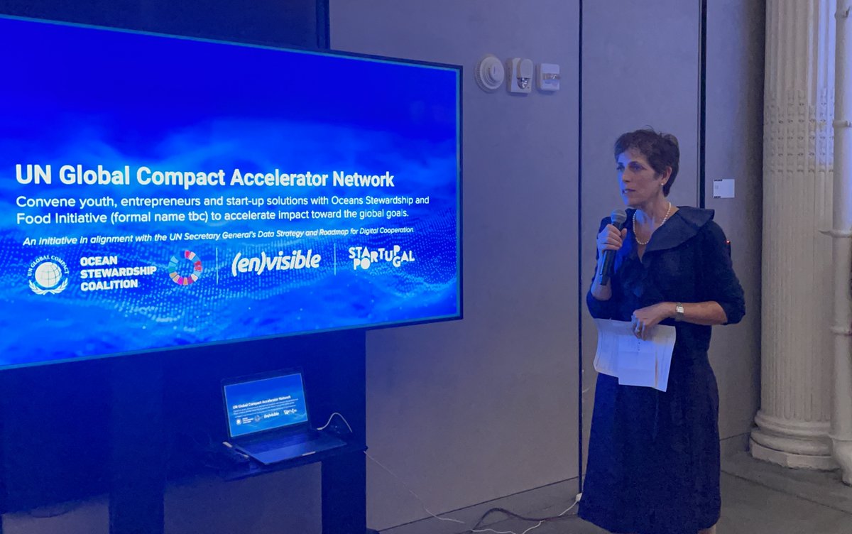 We were pleased to hear from <a href="/FoodBytes/">Foodbytes by Rabobank</a>’s <a href="/greven_anne/">Anne Greven</a>, during #unga77's “Blueprint for the Future: Oceans, Food &amp; Finance” event, on the value of collaboration across #supplychains to find cross-cutting #foodsystem #solutions. <a href="/wholechain/">Wholechain</a> <a href="/globalcompact/">UN Global Compact</a> <a href="/IDHTrade/">IDH</a> <a href="/BensonHillInc/">Benson Hill</a>.