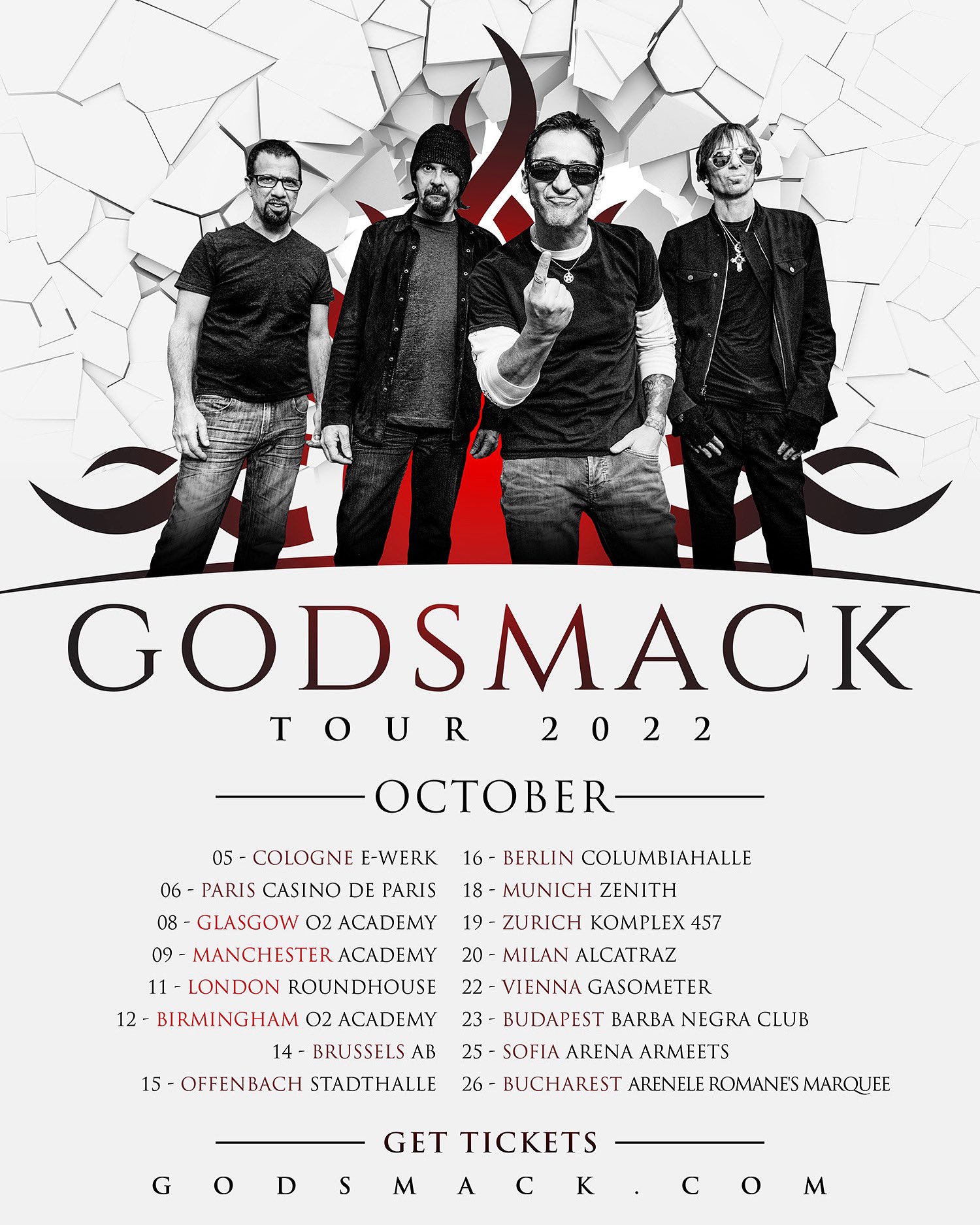 Godsmack on Twitter "TOUR STARTS TOMORROW! 🎫 Tickets ON SALE at https