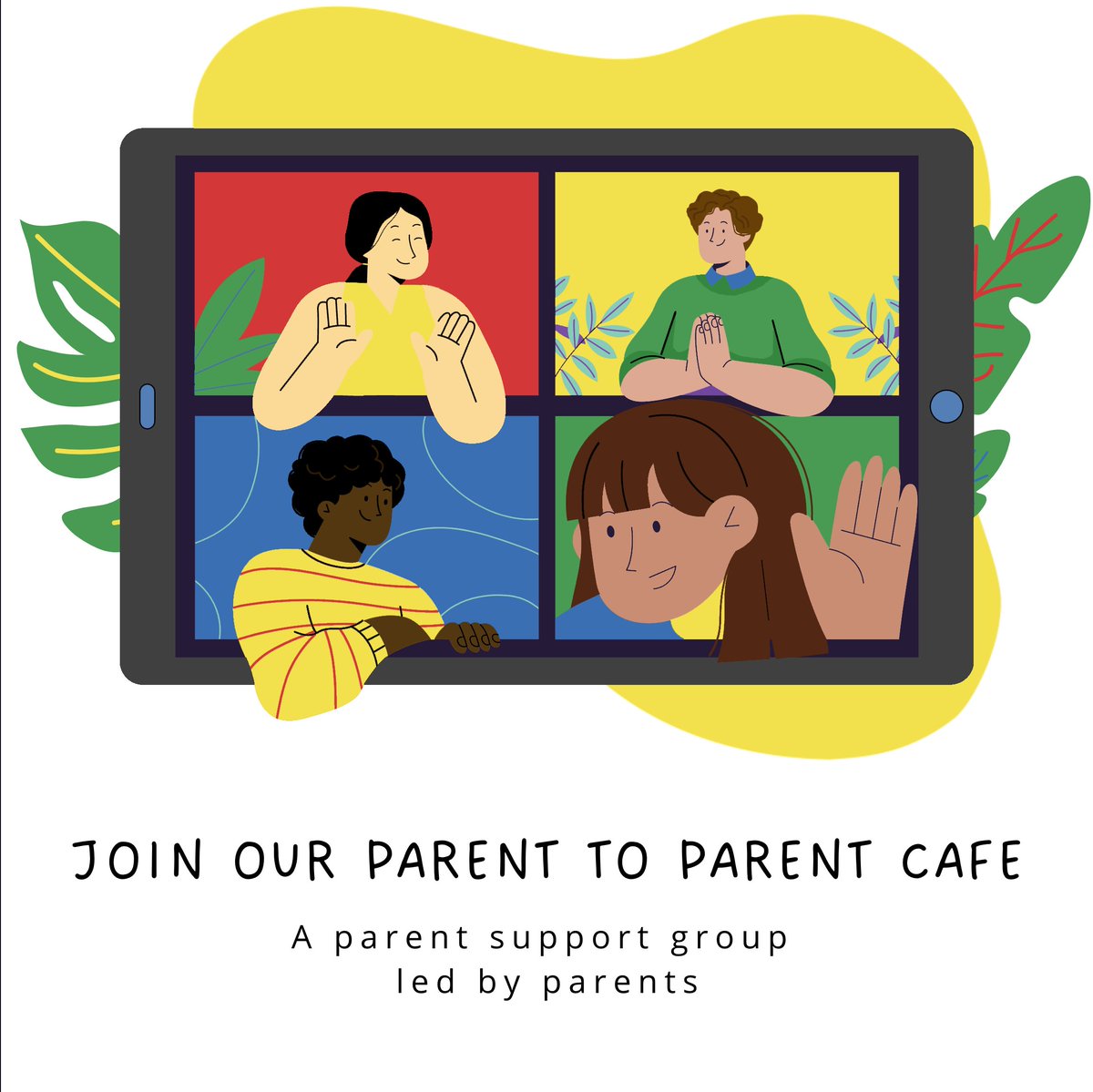 RCC_MB's tweet photo. Parent to Parent Cafe, a parent support group led by parents, on Zoom. Build a community of support and facilitate an opportunity for parents to get to know other parents. All are welcome.

Contact Maya at familynetwork@sscy.ca or 204-258-6539 to register or get more information! https://t.co/qPFFd5KMNp