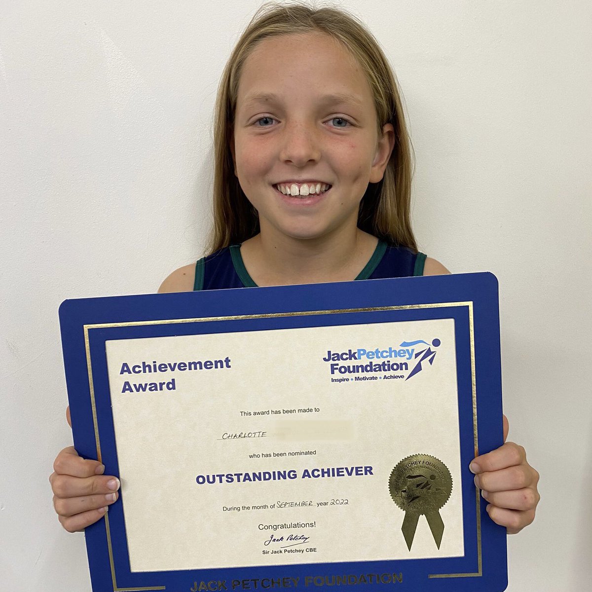 gymnasticsRGA's tweet photo. 🥳 Congratulations Charlotte 👏 Our Sep @JPFoundation Award winner 🙌 Charlotte has shown incredible determination to improve her skills in time for her most recent competition &amp; has a brilliant attitude in the gym 🤸‍♂️ Well done! 🤩
#jackpetchey #richmondgymnastics #gymnastics https://t.co/LcMIGp7Qrb