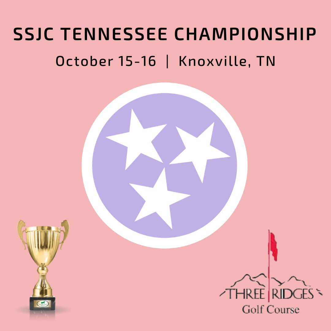 ssjrclassics's tweet photo. Registration still open for the Tennessee Championship Oct 15-16 at Three Ridges Golf Course in Knoxville, TN! Open to all players, points standings are wide open for you to become a SSJC State Champion this season! @juniorgolfhub https://t.co/dEOgwaQu9S