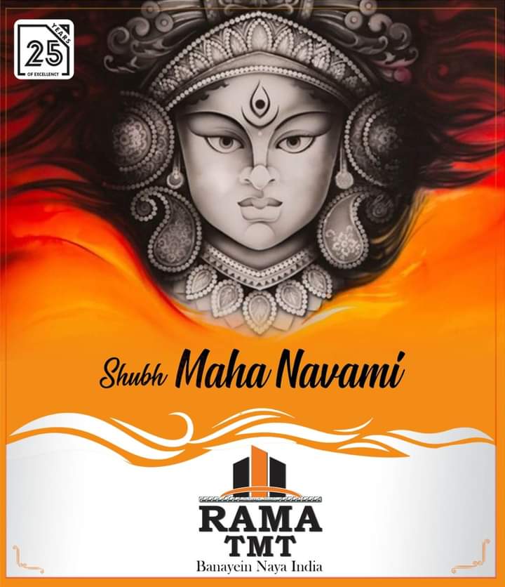 RAMATMX500's tweet image. May Maa  Goddess Durga be always there to give you power and strength in life. Blessed Happy Mahanavami to you and your family.
#Happy Mahanavmi
#Rama TMT Rebar
#Banayein Naya India