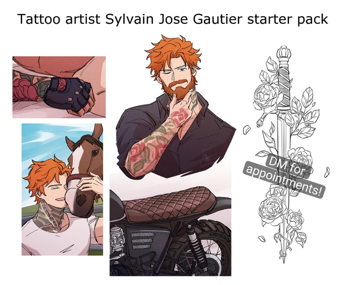 and thats the tattoo designed by Sylvain for Felix #FE3H #FireEmblemThreeHouses #sylvix 