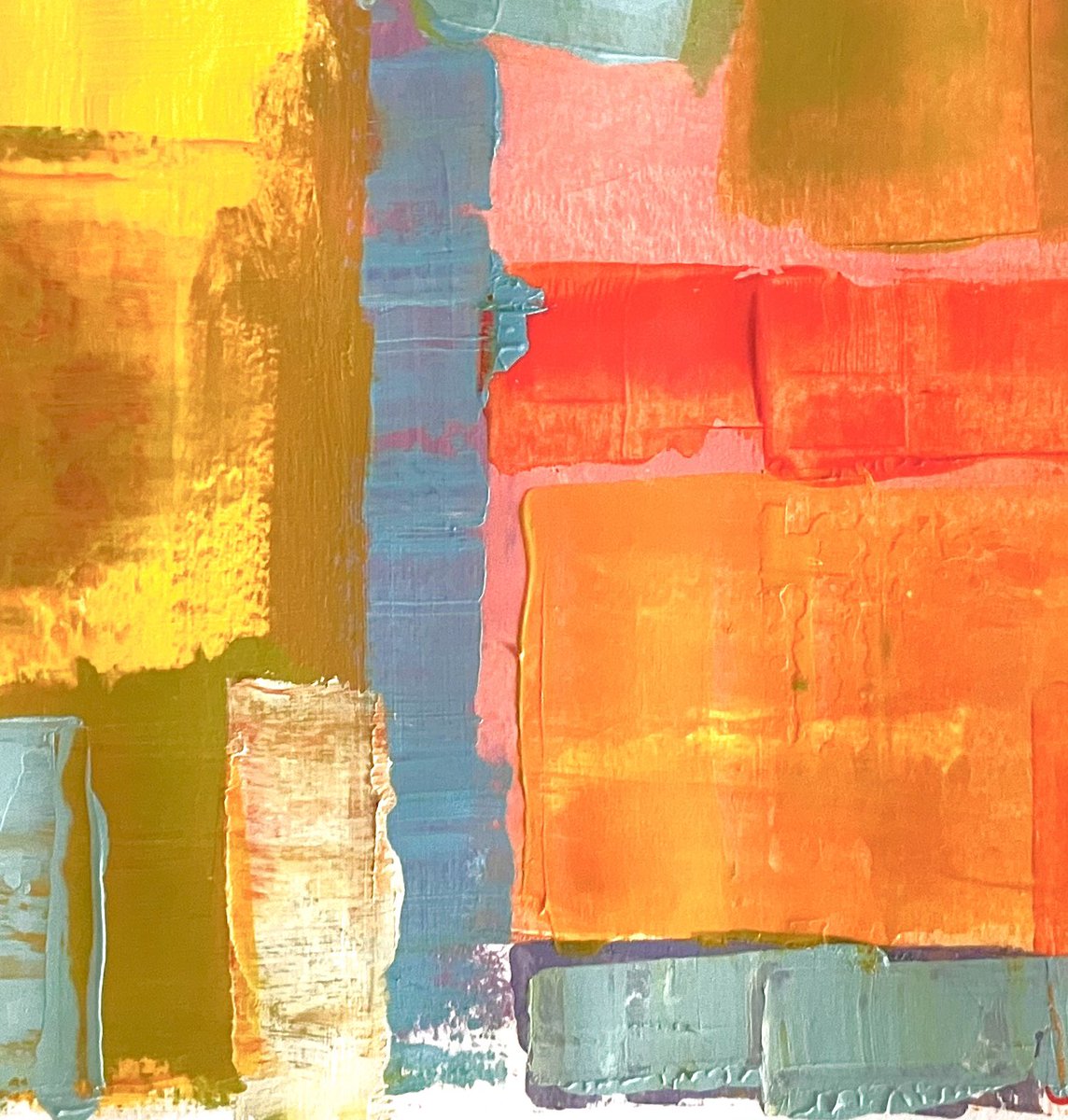 Gm! Sunny and vibrant layers of colours.

#contemporarypainting #contemporaryabstract #abstractart #fineart #acrylicpainting #paintingprocess #abstractpainting #paintingdetail #paintingonpaper #acrylicsonpaper
          
                           foundation.app/@lizahirst