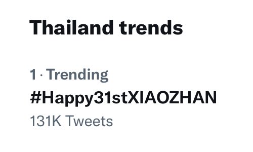 DearRabbit_1005's tweet photo. #Happy31stXIAOZHAN ติดอันดับ 1 เทรนทวิตเตอร์ไทยเป็นที่เรียบ��้อยแล้วค่ะ🥳🥳
เพื่อนๆทุกคนเก่งมากๆเลย❤️ ขอบคุณที่มาร่วมพูดคุยกันนะคะ ใครที่สะดวกยังลุยต่อได้นะคะ✊🏻

HAPPY BIRTHDAY XIAO ZHAN
#OurStarXiaoZhanDay
#เซียวจ้าน #XiaoZhan
#DR1005 https://t.co/kDb7RhoBhN