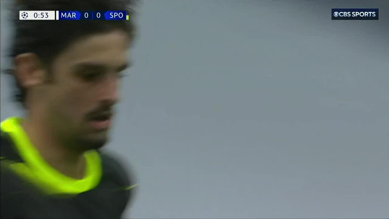 FRANCISCO TRINCÃO WITH THE FASTEST GOAL IN THE #UCL THIS SEASON. 🤯”