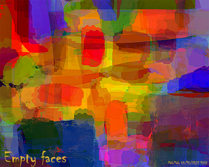PhiloThilo's tweet photo. Empty faces
PhiloThilo 04/10/2022
#digitalart #emptyfaces #philothilo https://t.co/eso4Wrmlzc