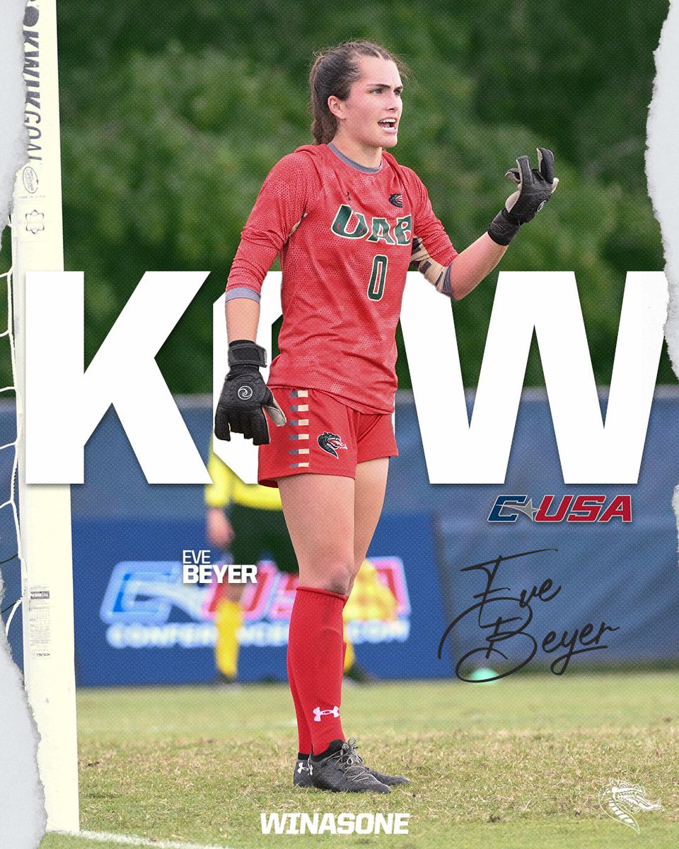 🏆 Congratulations to <a href="/eve_beyer/">Eve Beyer</a> who is the <a href="/ConferenceUSA/">Conference USA</a> Keeper of the Week.
#WinAsOne | #80UP

🔗 bit.ly/BeyerGotW104