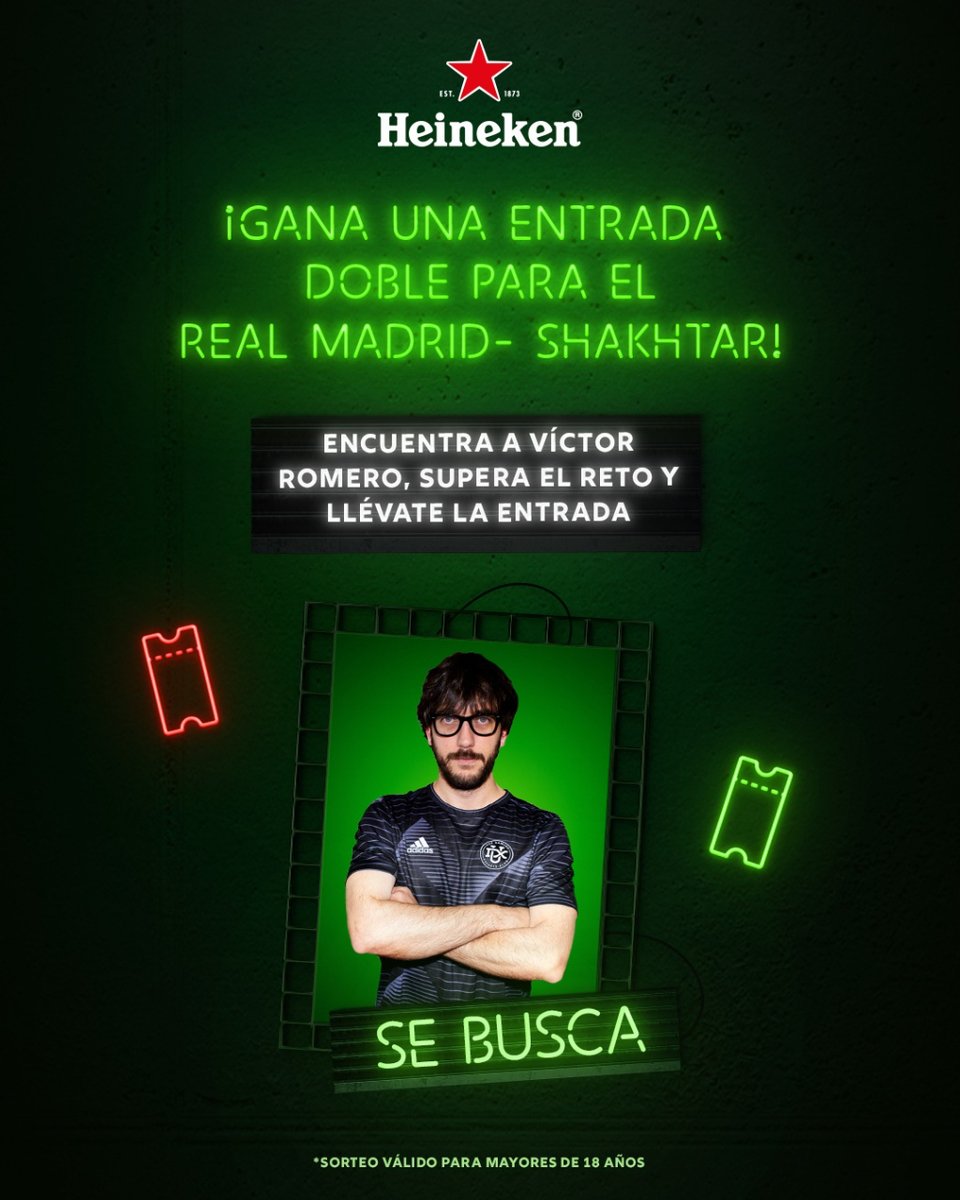 TeamDUXGaming's tweet photo. ¿Queréis un par de entradas para el Real Madrid-Shakhtar?
Mañana miércoles sobre las 19:30 estará @Futbolconkarma por el Bernabéu repartiendo una entrada doble gracias a @Heineken_ES.
No os olvidéis de saludar a La Llamada donde estaremos a las 19:15 en: 
https://t.co/qfsqzpB67O https://t.co/AmL0u26HbP